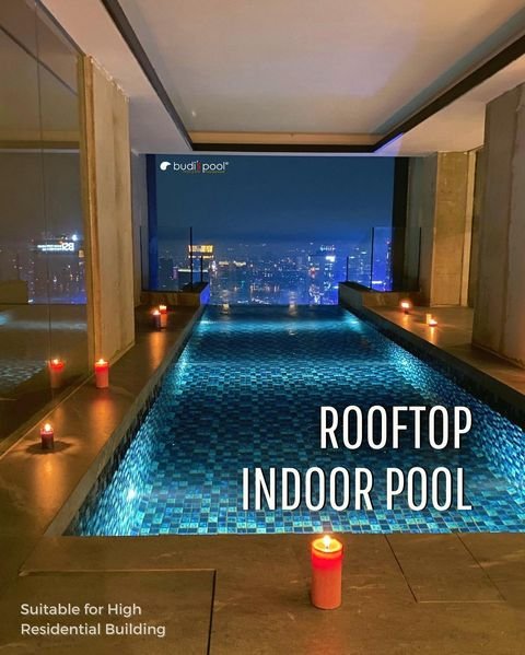 Jasa Kontraktor Pembuatan Kolam Renang Rooftop Indoor Pool di Surabaya